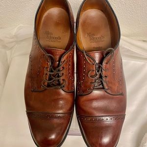 Allen Edmonds Men’s Dress Shoes 9 D Brown Leather Townley Oxfords